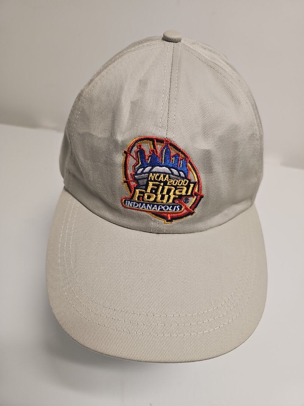 NCAA Final Four Hat 2000 Indianapolis Strap Back Beige Mountain Dew